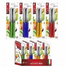 COLTELLI SET 4 TAVOLA COLOR IN BOX CM.11 (40pz)